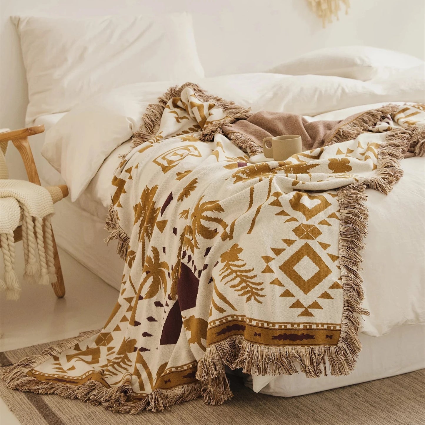 Bohemian Selva Pattern Throw Blanket