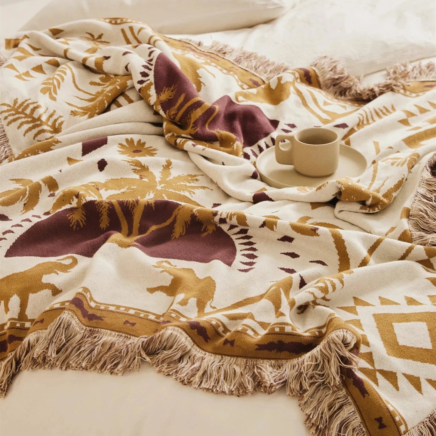 Bohemian Selva Pattern Throw Blanket